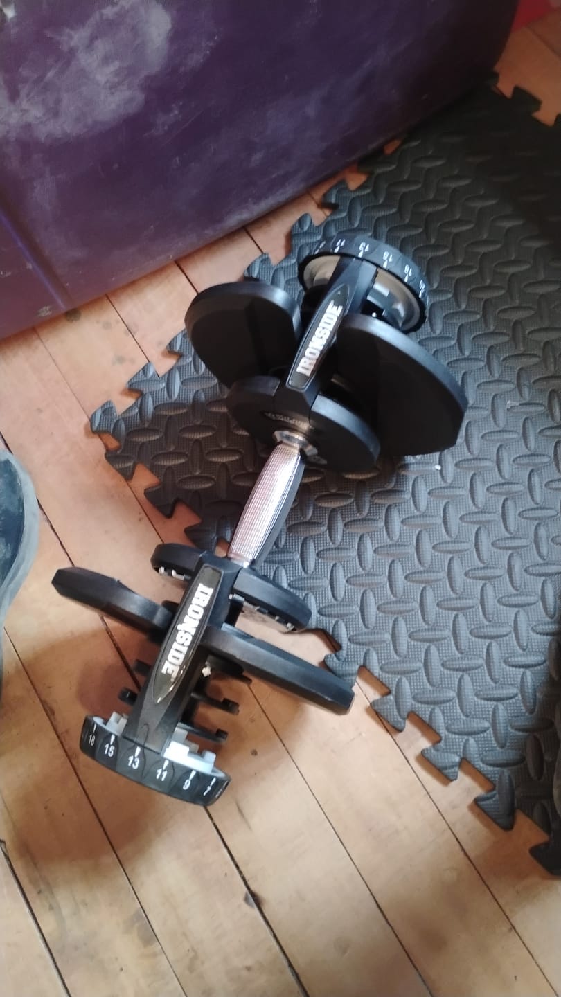 Customer photo review of Mancuerna Ajustable 40 kg IRONSIDE