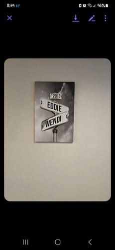 Customer photo review of COUPLES DATE OF LOVE by Cstm Canvas