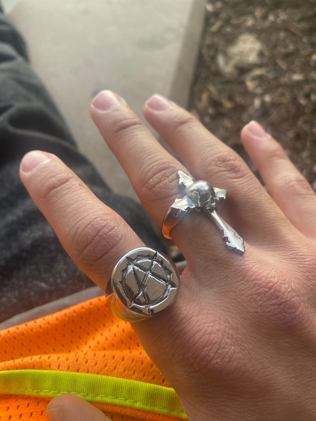 Customer photo review of ANARCHY SIGNET RING