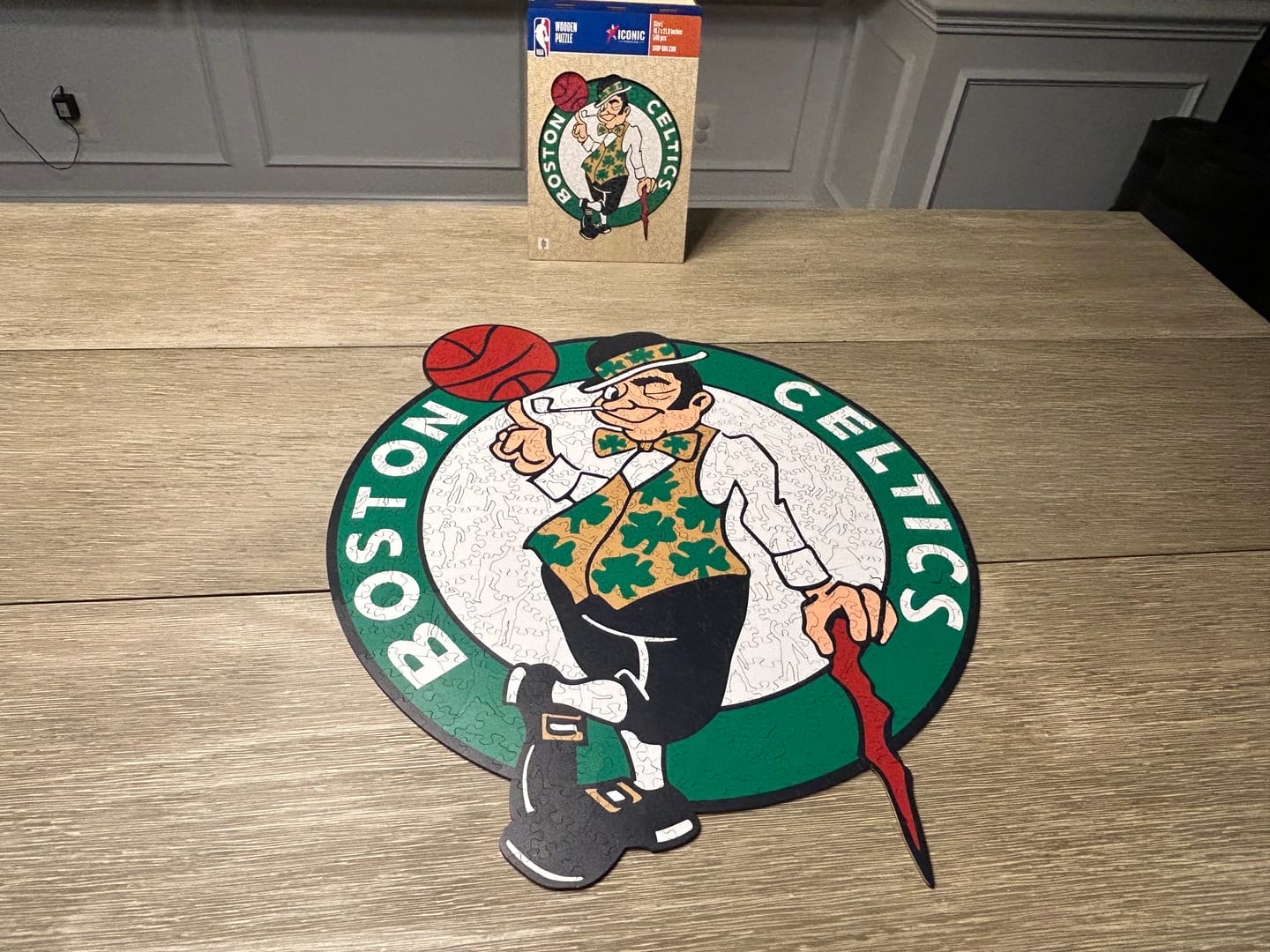 Customer photo review of Boston Celtics™ - Wooden Puzzle