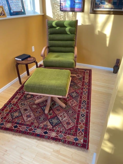 Customer photo review of Marrila - (4'3'' x 6'3'') Vintage Turkish Kilim