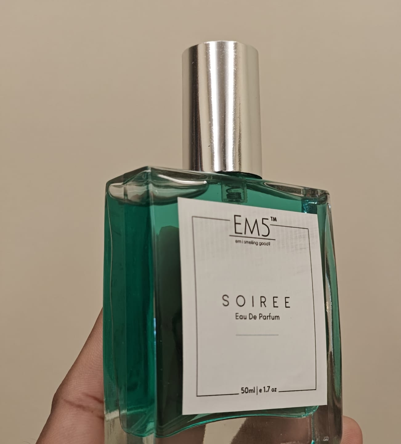 Customer photo review of EM5™ Soiree Perfume EDP Spray for Men | Spicy Amber Citrus Fragrance Accords | Luxury Gift for Him | Variants Available: 50 ml Spray / 15 ml Spray