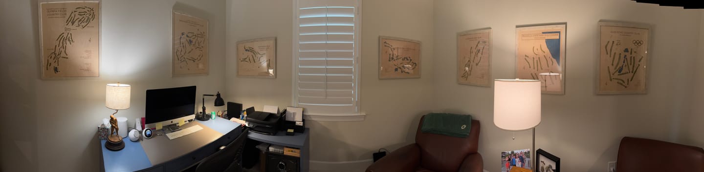 Customer photo review of Custom 3D Wood Golf Course Map