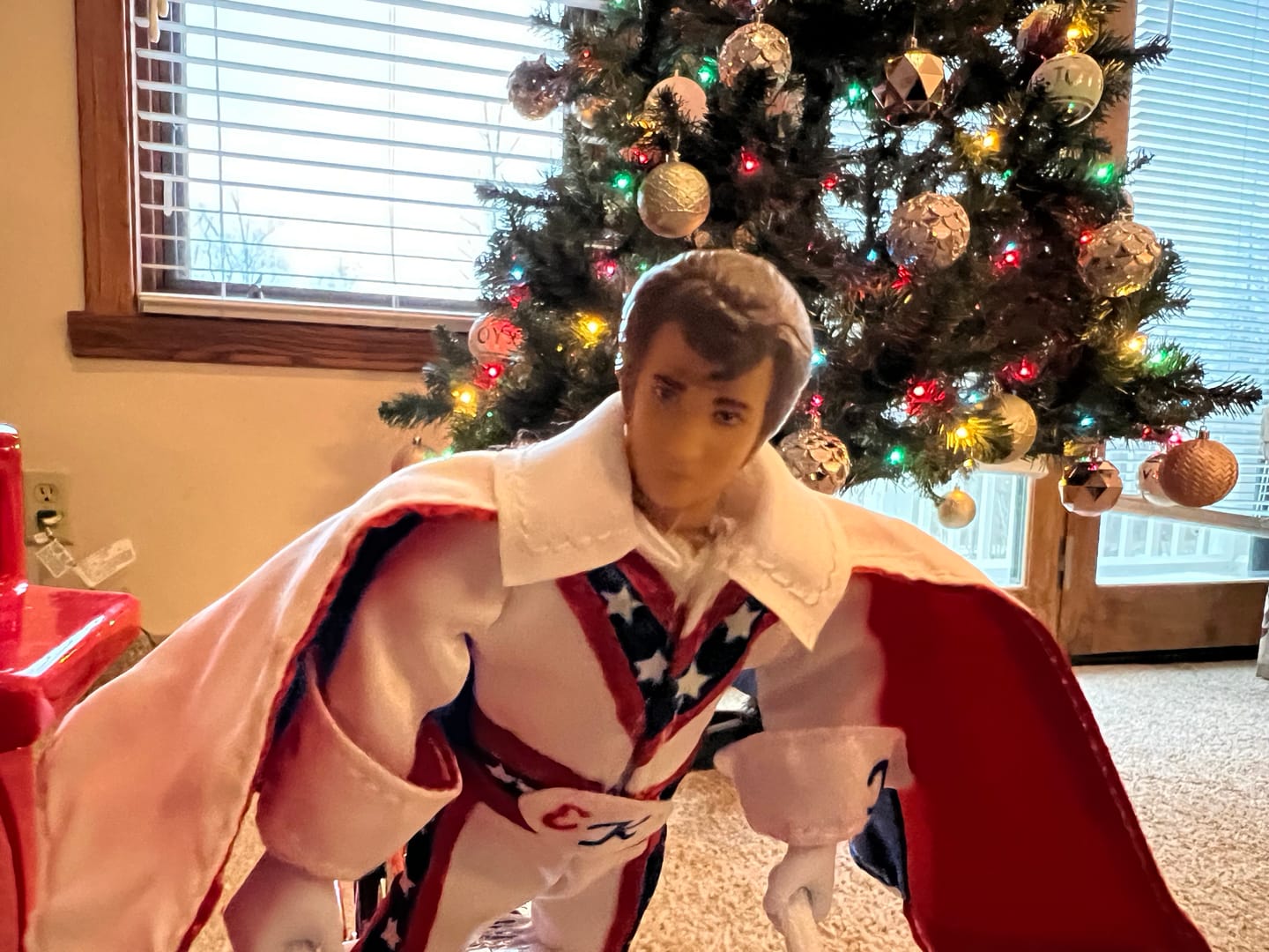 Customer photo review of Evel Knievel Deluxe Silver High Jumper Stunt Cycle