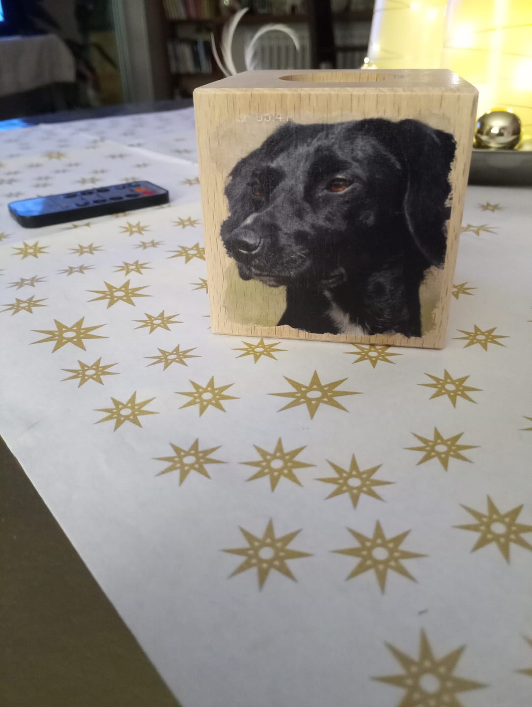 Customer photo review of Dein Foto - Individueller Kerzenwürfel