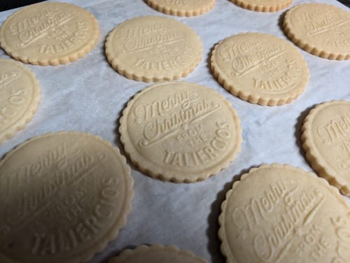 Customer photo review of Custom Christmas Cookie Stamp