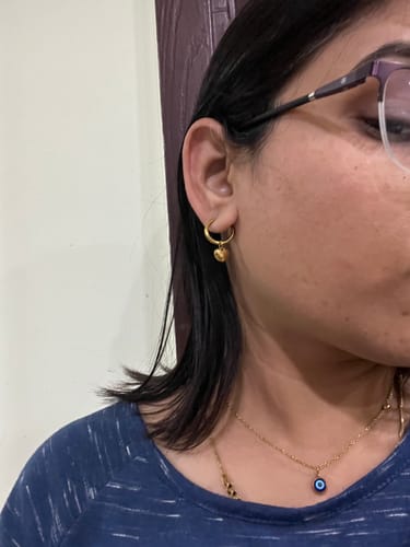 Customer photo review of Evil Eye Necklace
