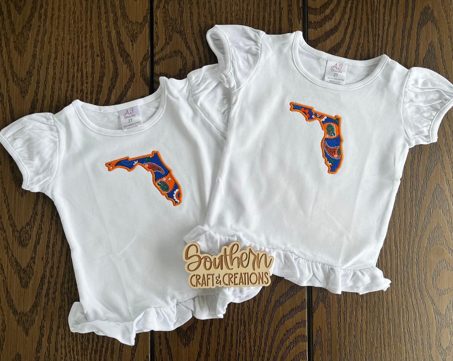 Customer photo review of Girl's Short Sleeve RUFFLE BOTTOM Shirts