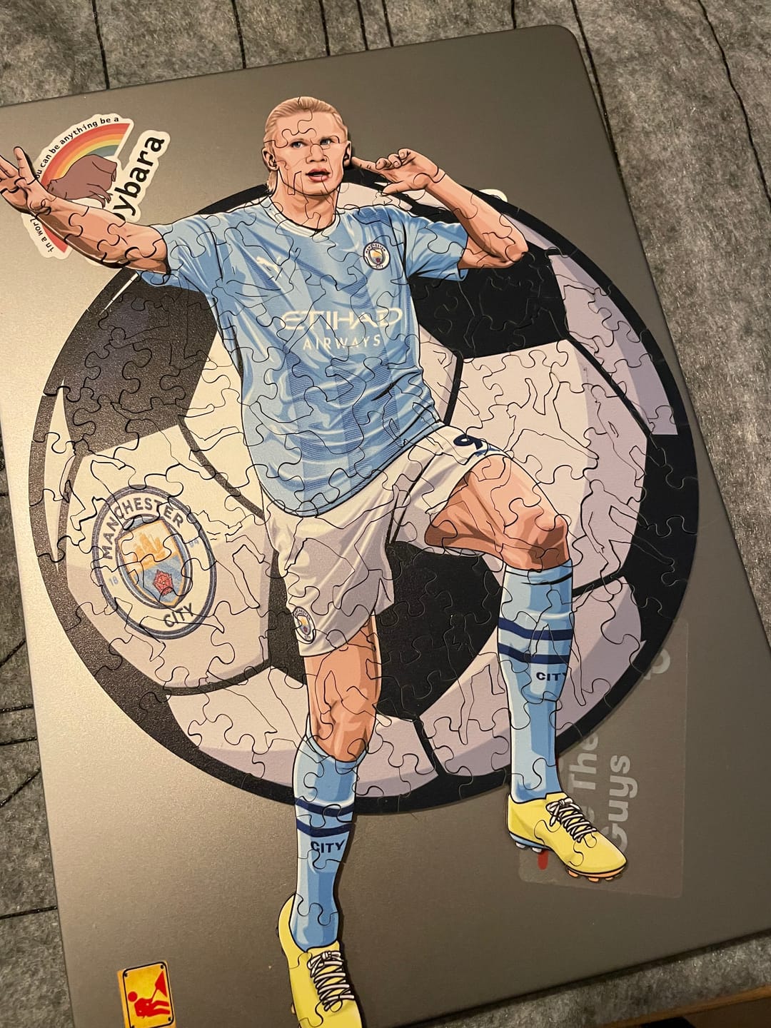 Customer photo review of Erling Haaland - Wooden Puzzle