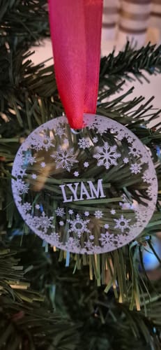 Customer photo review of Weihnachtsdeko mit Schneeflocken