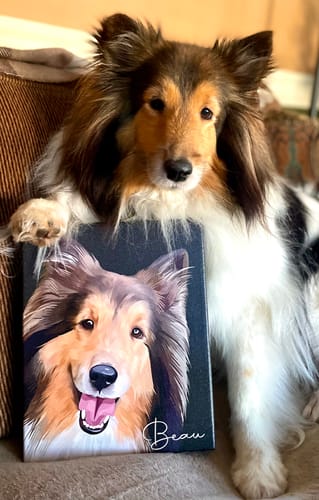 Customer photo review of Pet Art Canvas Wrap