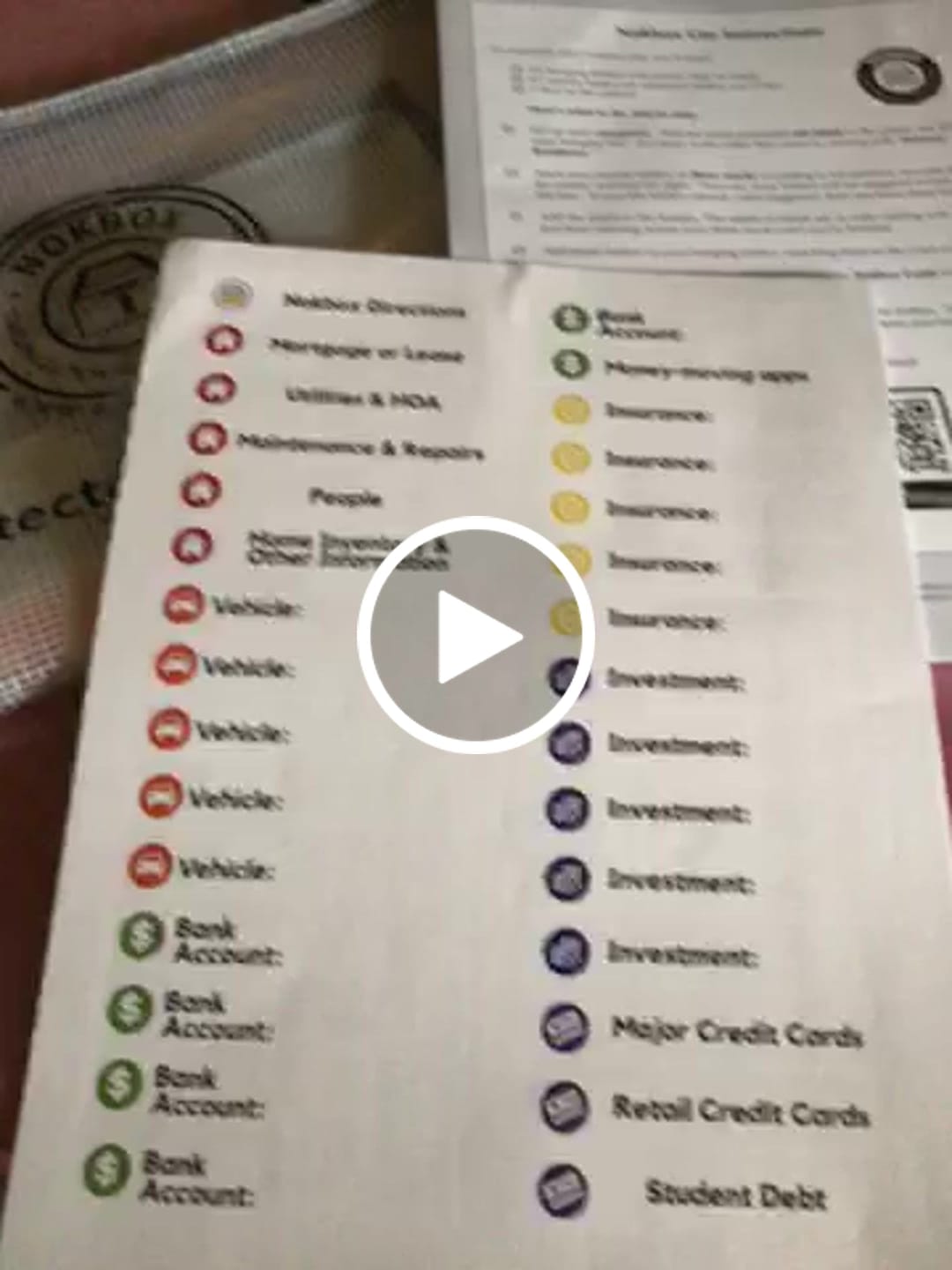 Customer video review of Extra Set of Labels