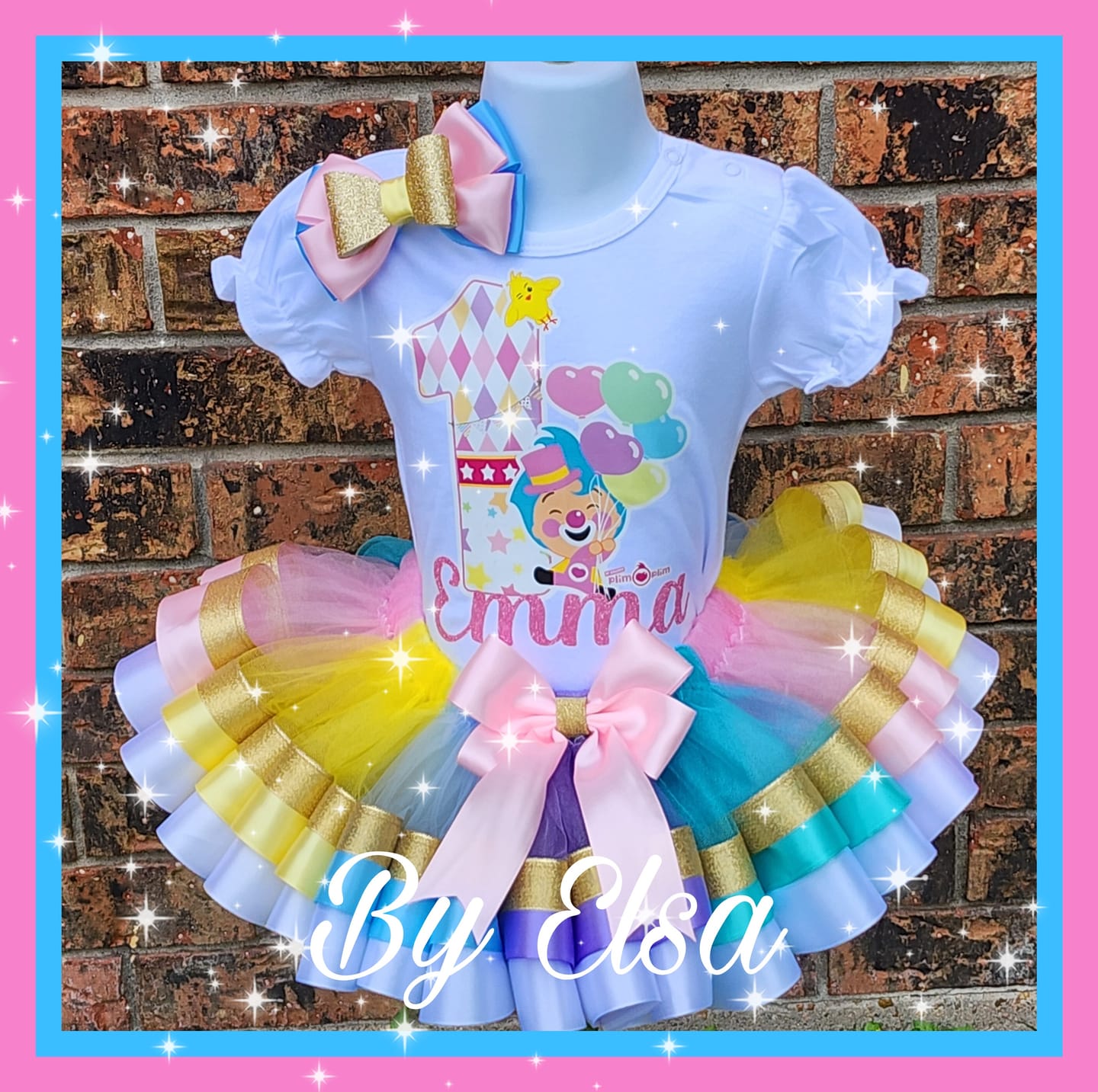 Customer photo review of Girl's Ruffle Short Sleeve Bodysuits