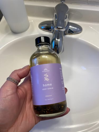 Customer photo review of HOME: Enhanced Castor Oil Serum for Digestive and Lymphatic Health