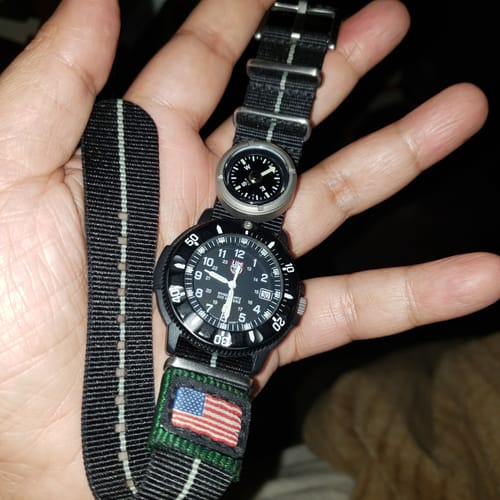 Customer photo review of W.O.E. Submersible Wrist Compass - NEW