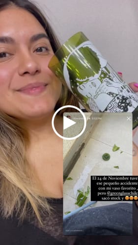 Customer video review of Vaso El Beso de Gustav Klimt  color verde 500ml
