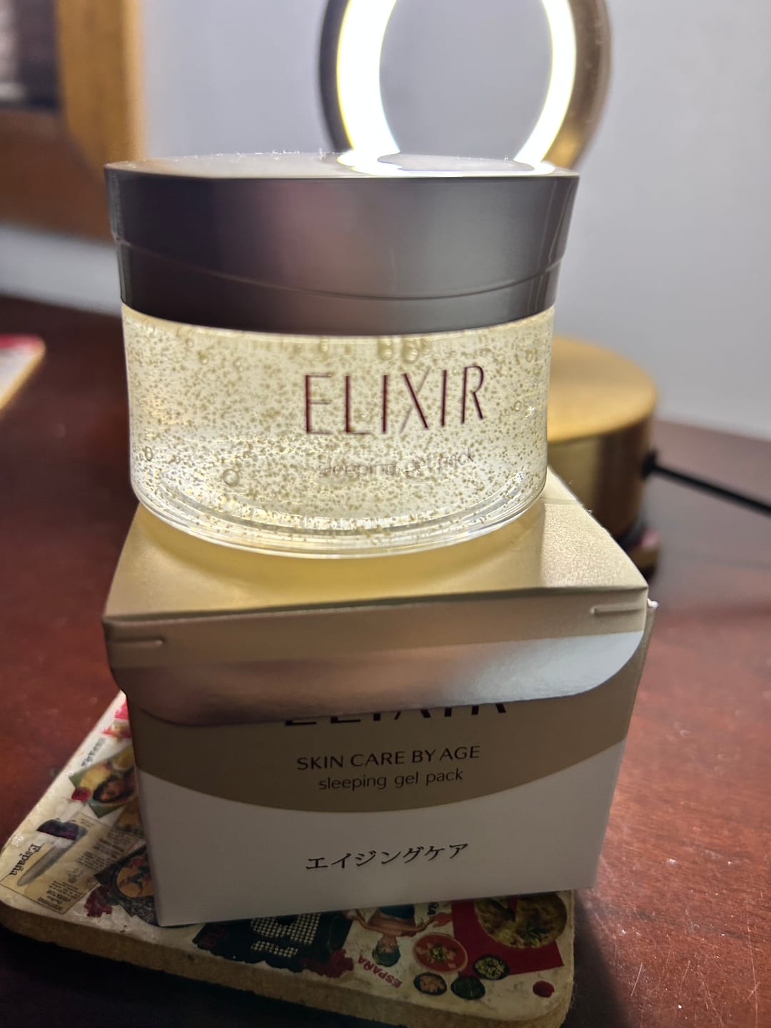 Customer photo review of Shiseido Elixir Sleeping Clear Gel Pack 105g