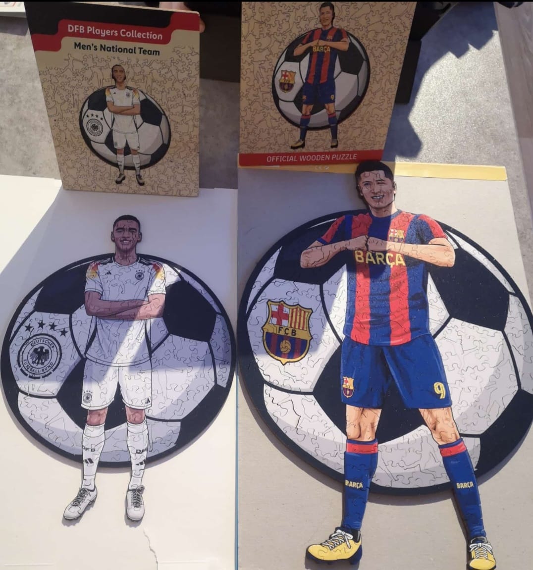 Customer photo review of Robert Lewandowski - Holzpuzzle