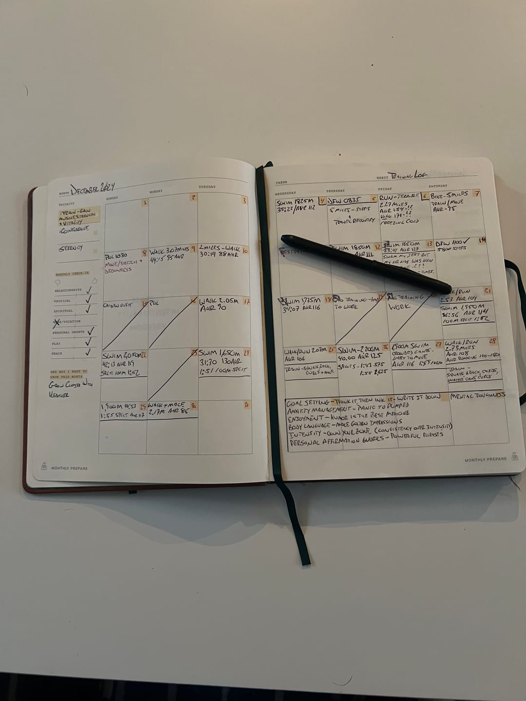 Customer photo review of Monk Manual™ Weekly Planner