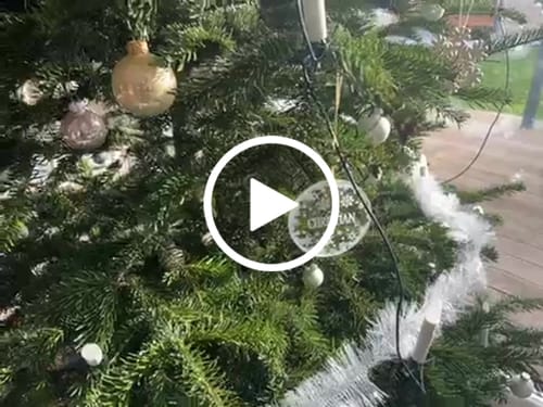 Customer video review of Weihnachtsdeko mit Schneeflocken