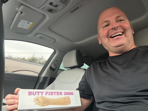 Customer photo review of Butt Fister 3000 Prank Package Tube