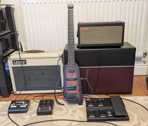 Customer photo review of Donner HUSH-X Electric Guitar Kit for Travel