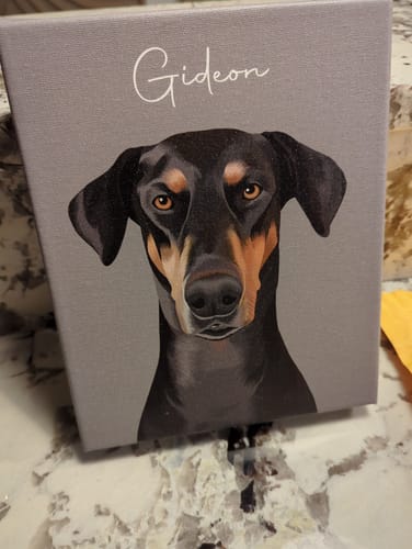 Customer photo review of Pet Art Canvas Wrap