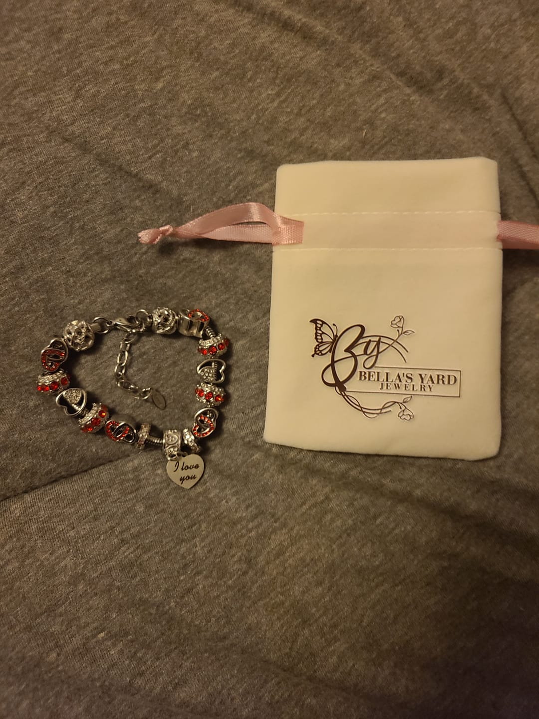 Customer photo review of I Love You Bracelets