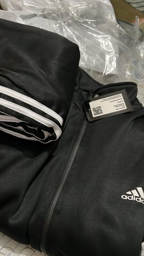 Customer photo review of BLACK STRIPED WL WINTER TRACKSUIT
