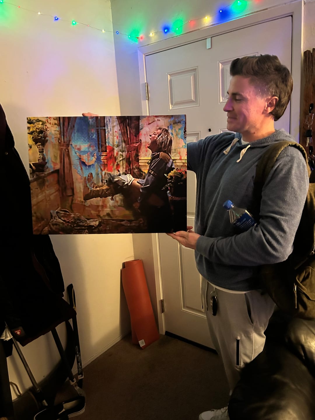 Customer photo review of Dumb & Dumber Bathroom Decor Wall Art