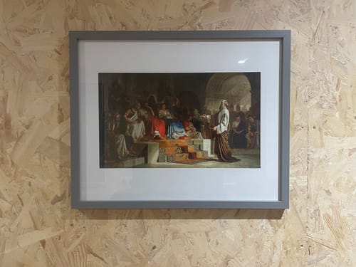 Customer photo review of The Trial of Apostle Paul, vintage artwork by Nikolai Bodarevsky, A3 (16x12") Poster Print