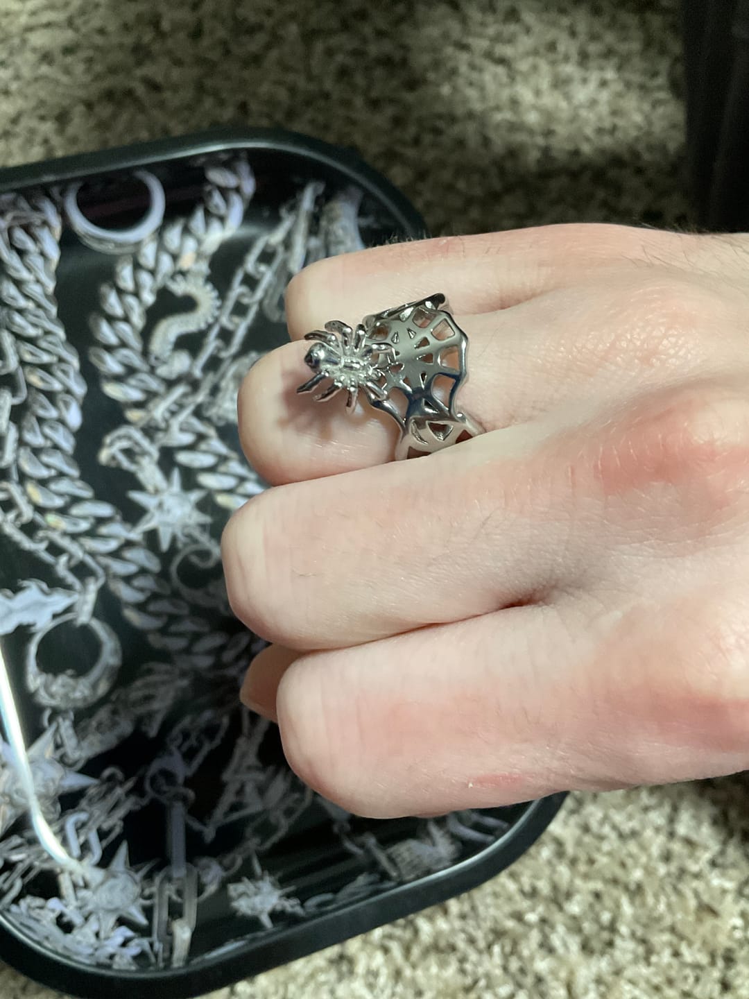Customer photo review of SPIDER WEB RING