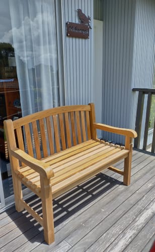 Customer photo review of Linden Garden Bench