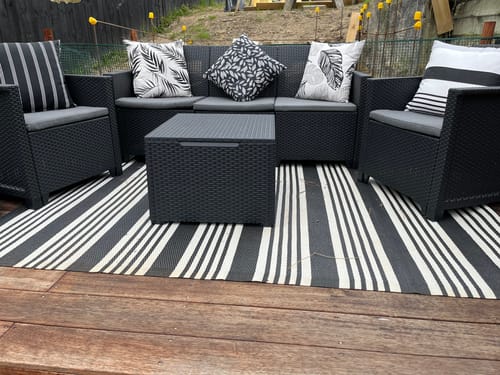 Customer photo review of Emma 3 Seater Lounge Set with Storage Table