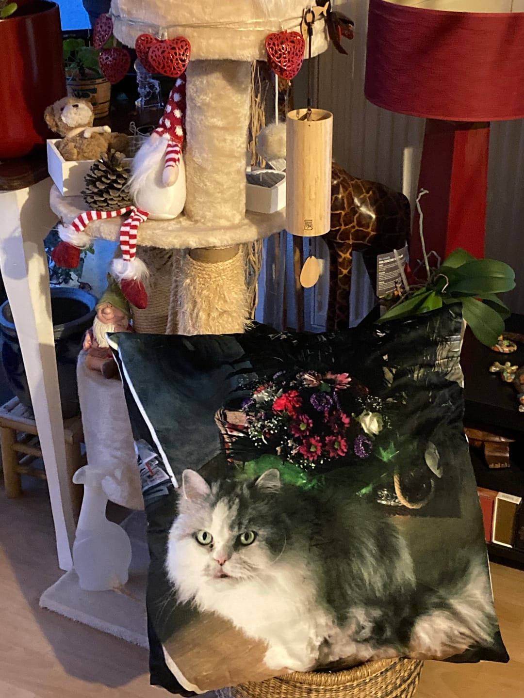 Customer photo review of Avec photo - Coussin personnalisé