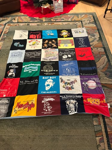 Customer photo review of Classic T-Shirt Blanket