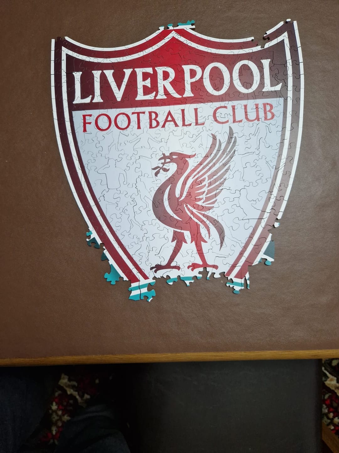 Customer photo review of Liverpool FC® Crest - Wooden Puzzle