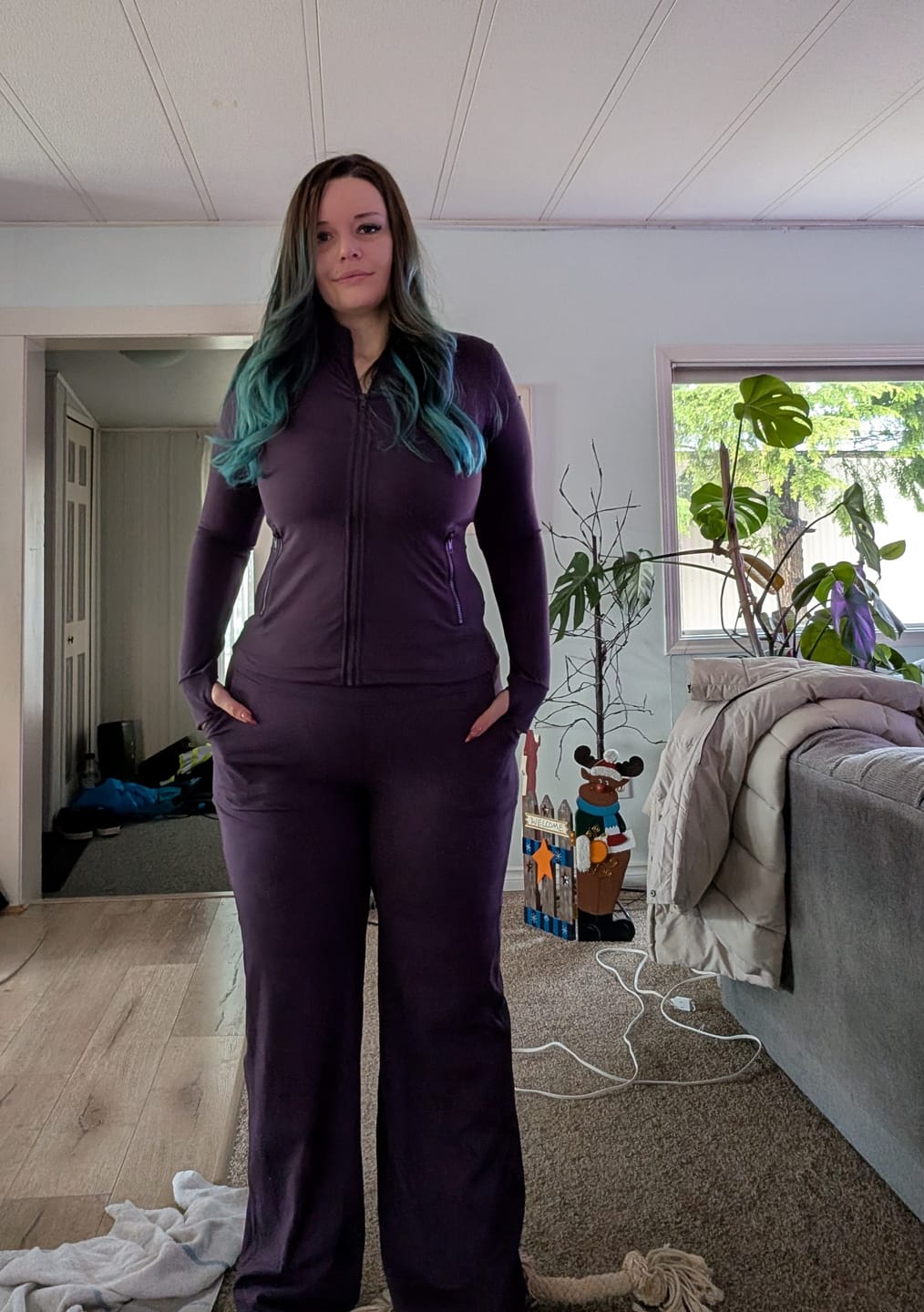 Customer photo review of FlexFit Wide Leg Pants