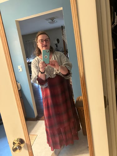 Customer photo review of Over Shrug Jacket, Linen