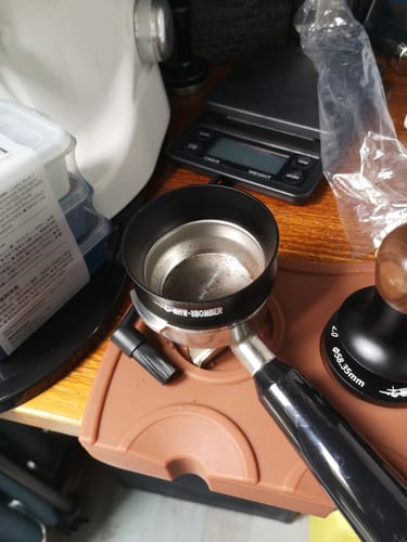Customer photo review of Espresso Magnetic Coffee Dosing Funnel - MHW-3BOMBER
