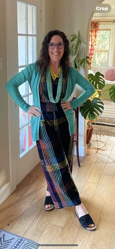 Customer photo review of MARIE CINCH JUMPER | FIREFLY CHEX