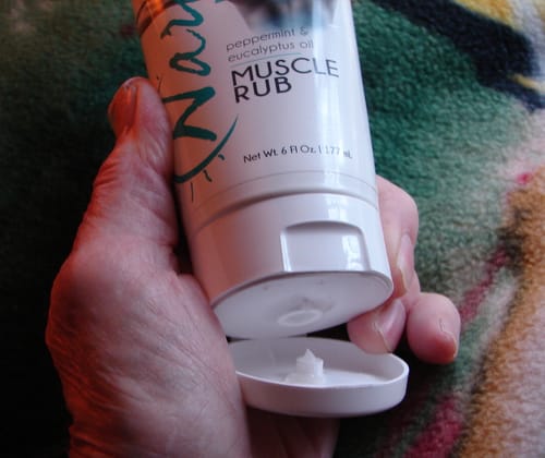Customer photo review of Natural Muscle Rub | Cooling