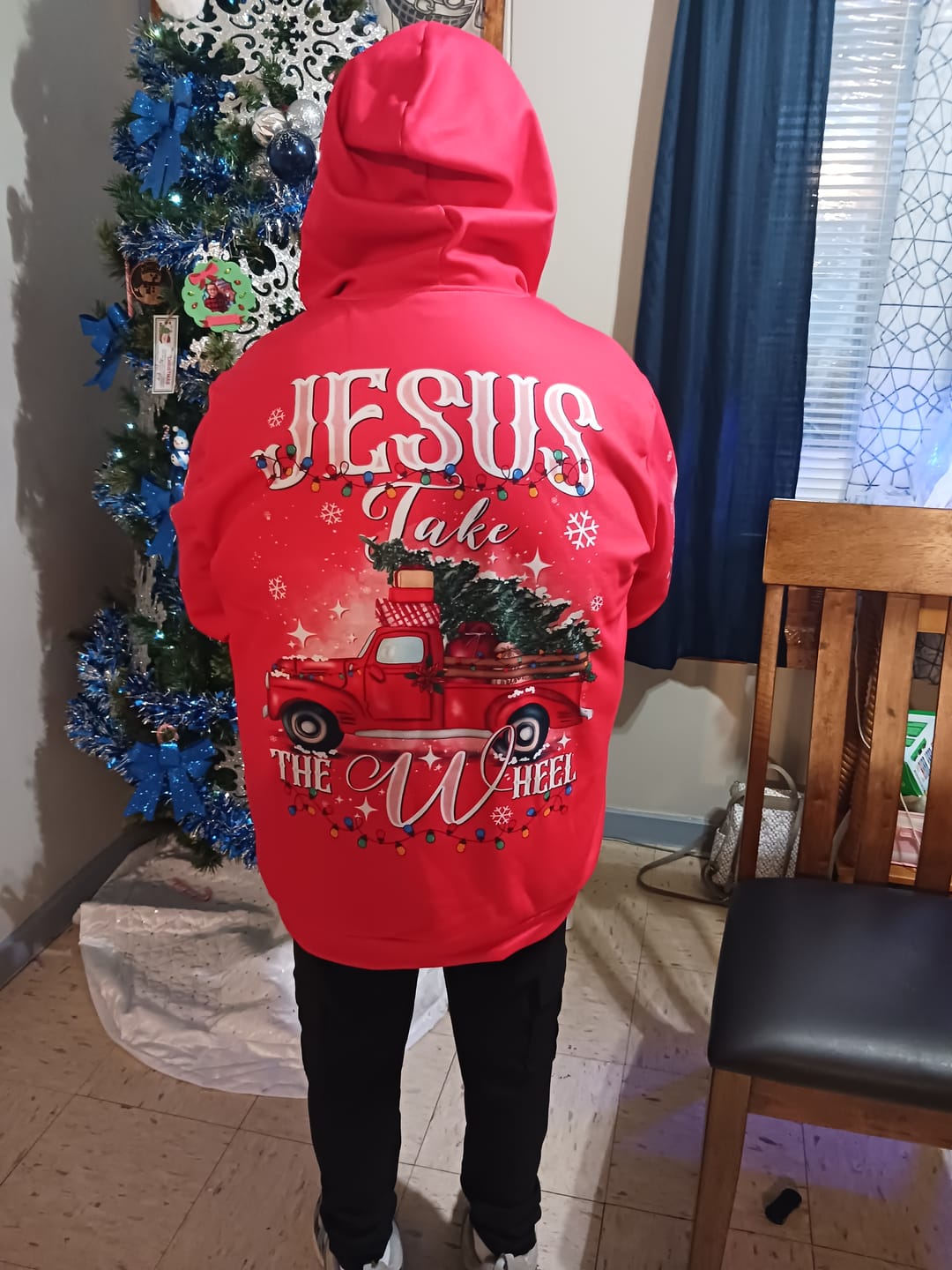 Customer photo review of Jesus Take The Wheel Christmas Women's All Over Print Shirt - Tytd1910241