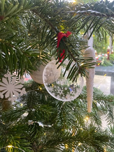 Customer photo review of Weihnachtsdeko mit Schneeflocken