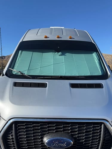 Customer photo review of Transit - Windshield Shade