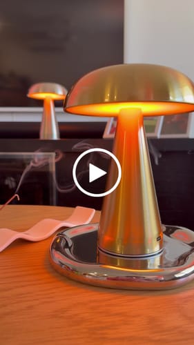 Customer video review of Portable Metal Touch Lamp | Brassy Gold