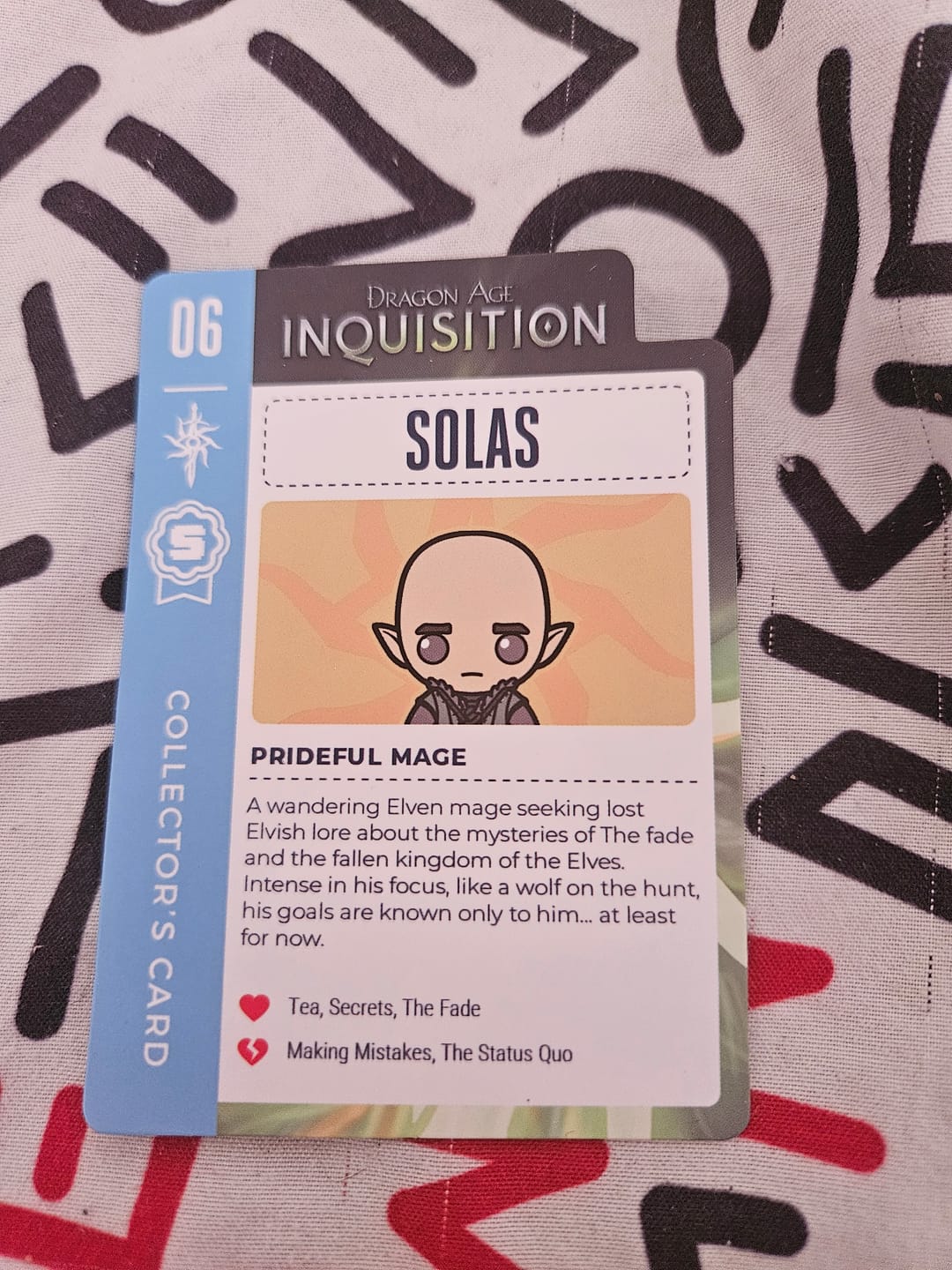 Customer photo review of Dragon Age - Solas Collector's Plush