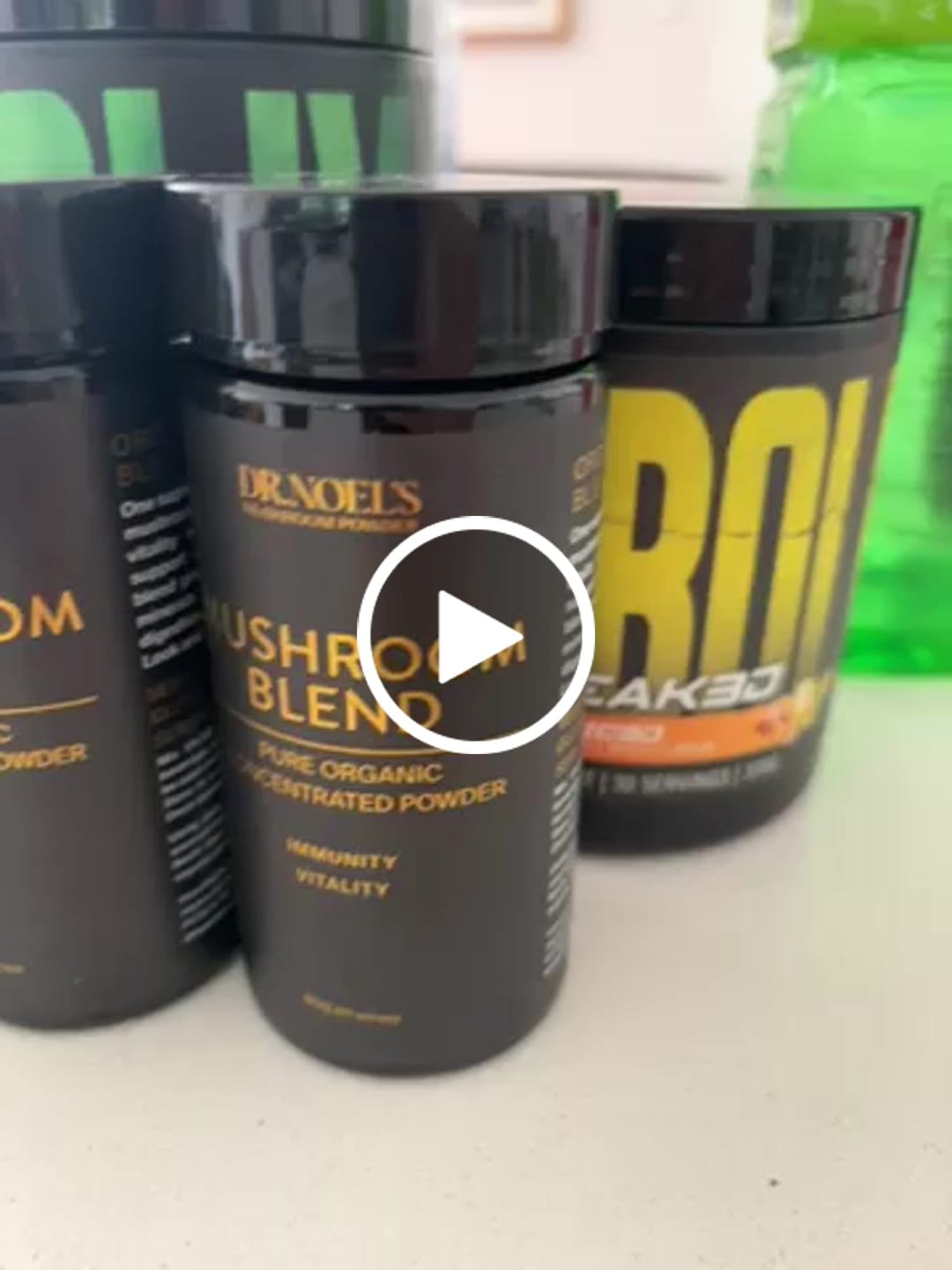 Customer video review of Concentrated Organic Mushroom Blend Powder