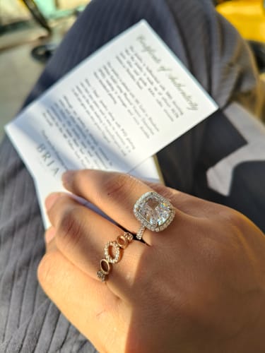 Customer photo review of HAVANA RING - Fine Silver