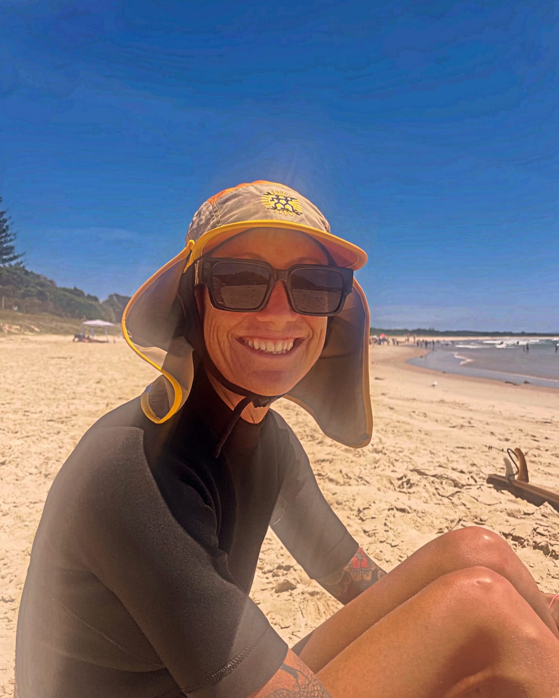 Customer photo review of Dune Spider Legionnaire Surf Cap UPF 50+